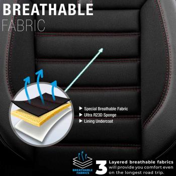 Auto Sitzbezug Set Universal Vorne und Hinten Komfortabel Komplett Set